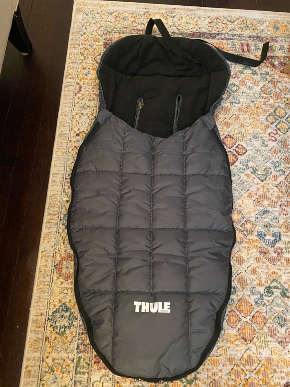 Thule Black Insulated Stroller Footmuff Sport with Fleece Linkng